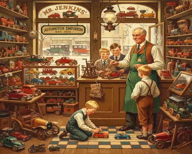 Cars toy store paint by numbers Cars Toy Store Paint By Numbers