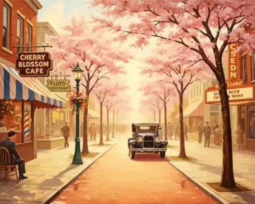 Cherry Blossom Tree Paint By Numbers