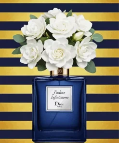 Dior White Flowers Paint By Numbers