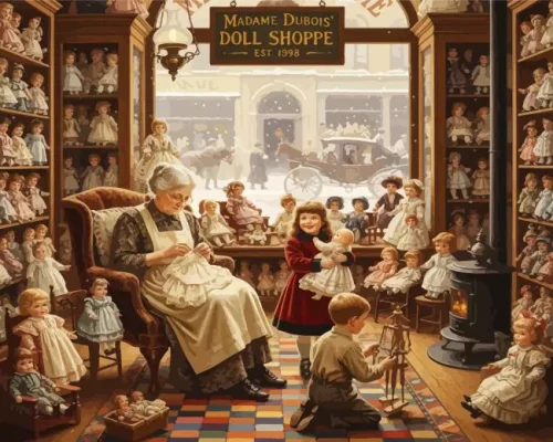 Doll Shop Paint By Numbers