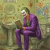 Joker Sitting On The Toilet Paint By Numbers