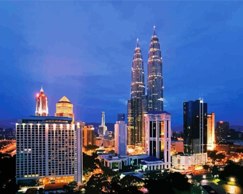Kuala Lampur Paint By Numbers