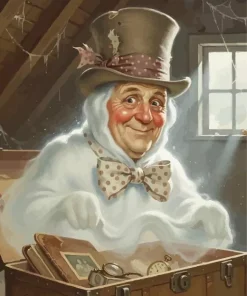 Vintage Ghost Paint By Numbers