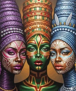 African Ladies Art Paint By Numbers