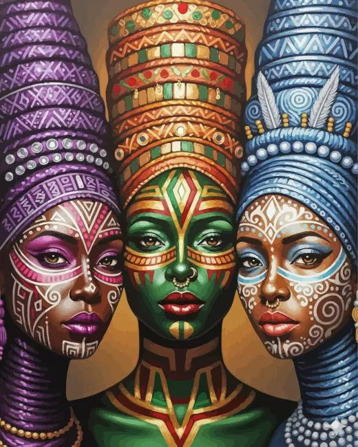 african ladies art paint by numbers African Ladies Art Paint By Numbers