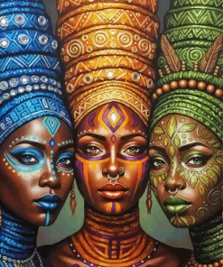 African Ladies Paint By Numbers