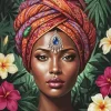 African Lady Art Paint By Numbers
