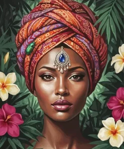African Lady Art Paint By Numbers