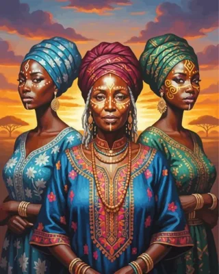 African Women Art Paint By Numbers 