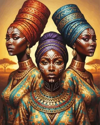 African Women Paint By Numbers 