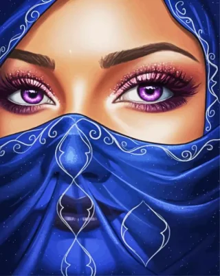 Arabic Lady Paint By Numbers