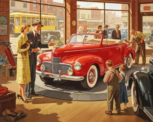 Auto Sales Paint By Numbers