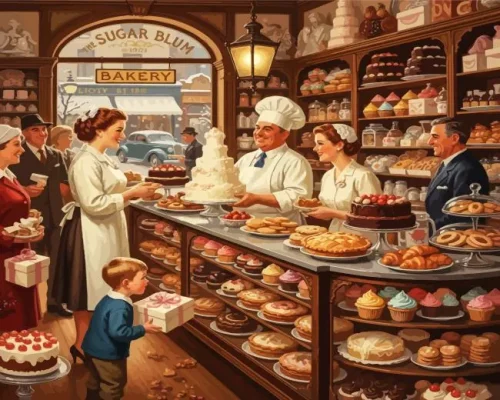 Bakery Shop Paint By Numbers