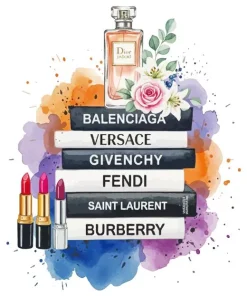 Fancy Books And Dior Perfume Paint By Numbers