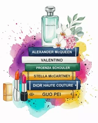 Books And Perfume Paint By Numbers