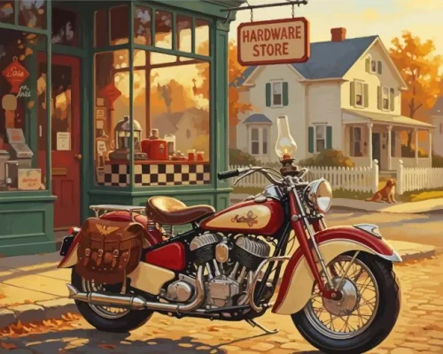 Cool Motorcycle Paint By Numbers