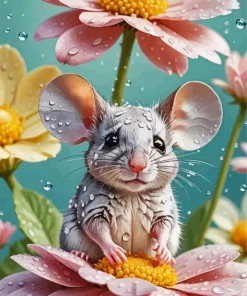 Crying Mouse Paint By Number