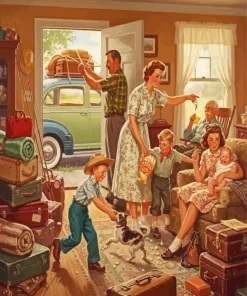 Messy Family Trip Paint By Numbers