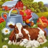 Farms Animals Art Paint By Numbers