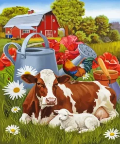Farms Animals Art Paint By Numbers