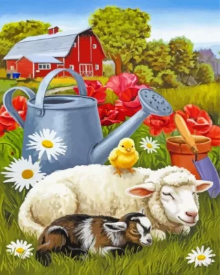 Farms Animals Paint By Numbers