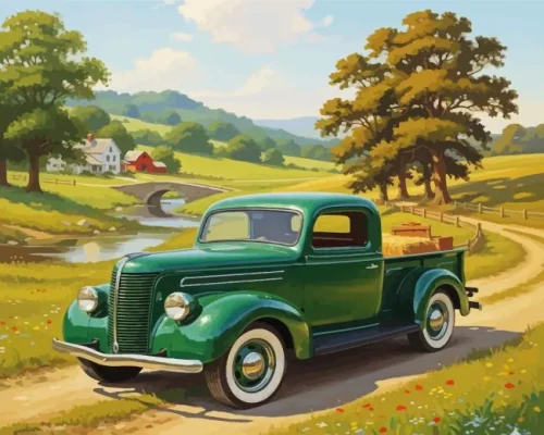 Green Car Paint By Numbers