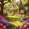 House Garden Art Paint By Numbers