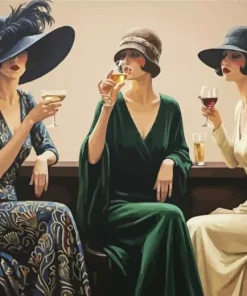 Ladies In Hat Paint By Numbers