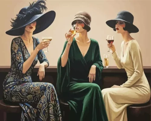 Ladies In Hat Paint By Numbers
