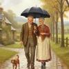 Old Couple In Love Paint By Numbers