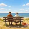 Old Couple In Love Paint By Numbers