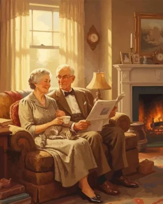 Old Couple Paint By Numbers 