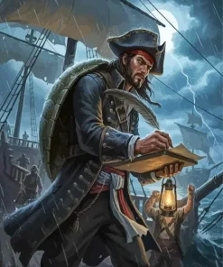 Pirate Man Paint By Numbers
