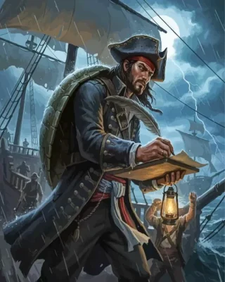 Pirate Man Paint By Numbers