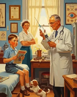 Scared Boy Paint By Number 