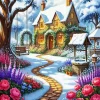 Snowy Garden Paint By Numbers