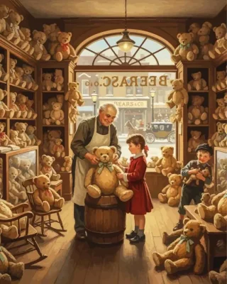Teddy Bears Store Paint By Numbers 