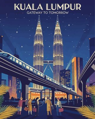 The Federal Territory Of Kuala Lampur Paint By Numbers