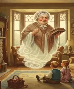 The Ghost Grandma Paint By Numbers