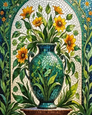 The Green Vase Paint By Numbers