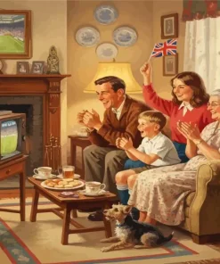 Watching Football Paint By Numbers