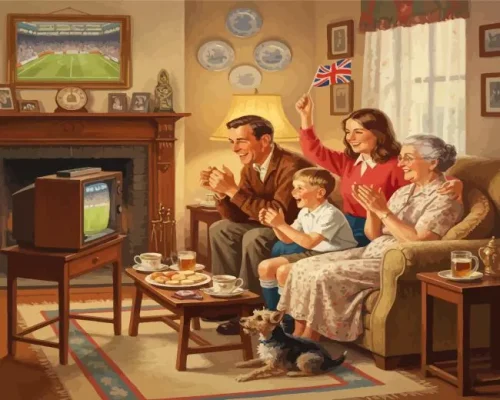 Watching Football Paint By Numbers