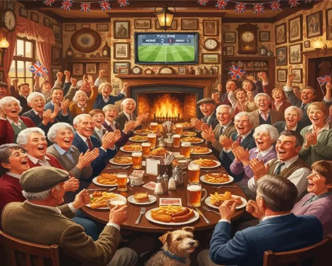 watching the match paint by numbers Watching The Match Paint By Numbers