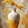 Yellow Flowers Vase Paint By Numbers