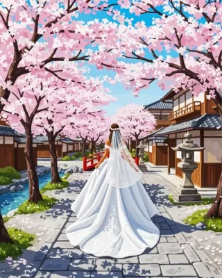 Bride In Kyoto Paint By Numbers