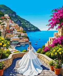 Bride In Positano Paint By Numbers
