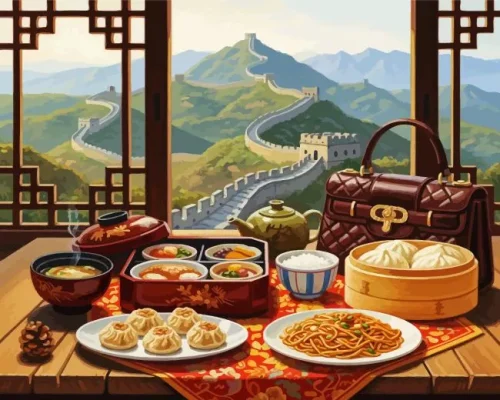 Chinese Breakfast Paint By Numbers 
