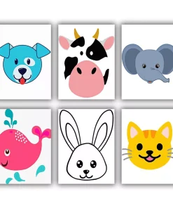 Cute Animals Mini Paint By Numbers