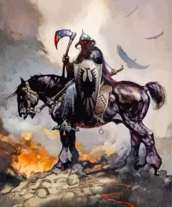 Frank Frazetta Death Dealer Paint By Numbers