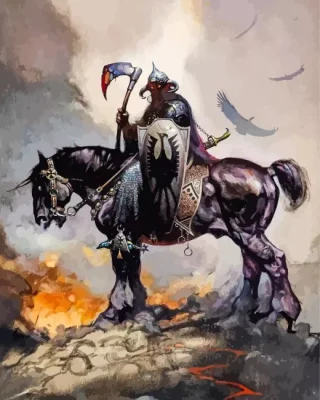 Frank Frazetta Death Dealer Paint By Numbers 